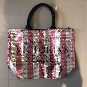 NWT Sequin Victoria’s Secret tote bag